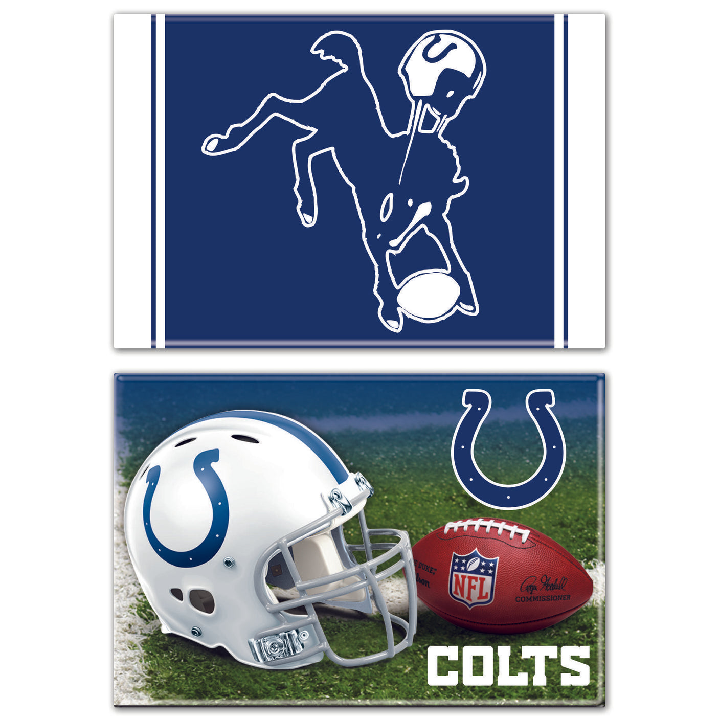Colts 2- Pack Rectangle Magnets