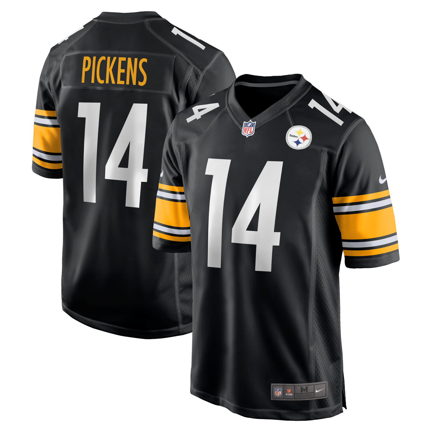 Steelers George Pickens Men's Black Nike Game Jersey