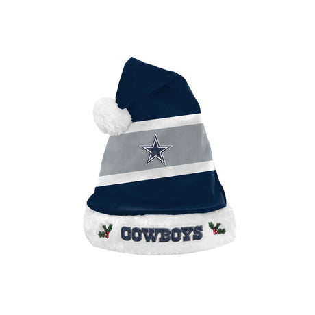 Cowboys Embroidered Colorblock Santa Hat