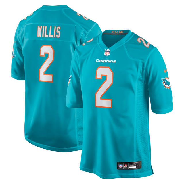 Dolphins Malik Willis Youth Nike Game Jersey Pro Football Hall of Fame