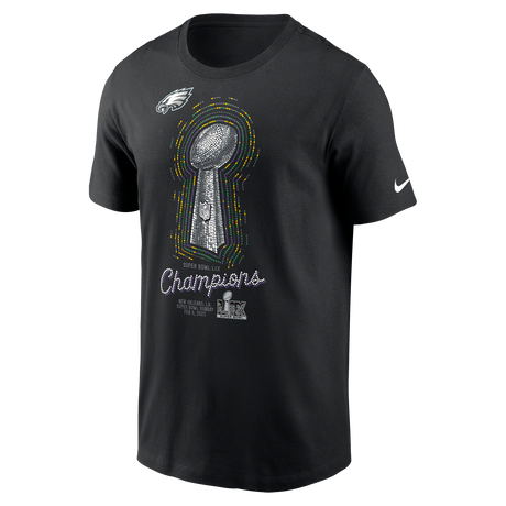 Eagles Super Bowl LIX (59) Men's Nike Champs Trophy T-Shirt