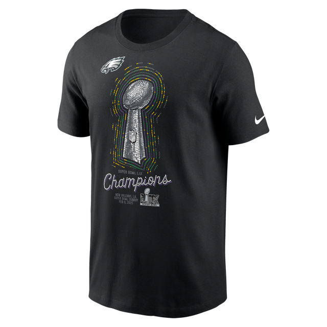 Eagles Super Bowl LIX (59) Men's Nike Champs Trophy T-Shirt