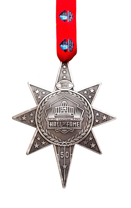 Hall of Fame 2026 Annual Aluminum Star Ornament Pro Football Hall of Fame