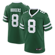 Jets Aaron Rodgers Men's Green Nike Game Jersey