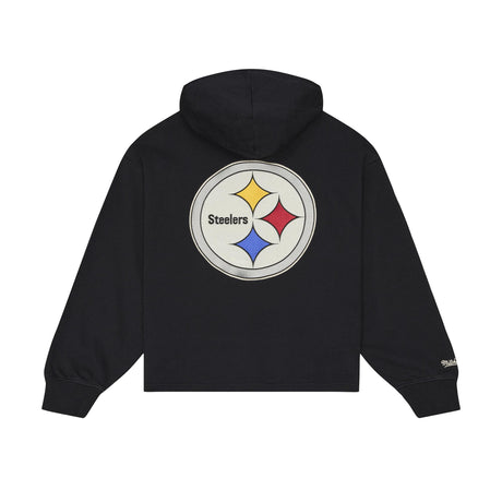 Steelers 2026 Mitchell & Ness Women's Retro Roots Hoodie Pro Football Hall of Fame