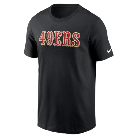 49ers 2026 Nike Men's Wordmark Essential T-Shirt