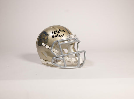 Devin Hester Autographed Hall of Fame Gold Mini Helmet