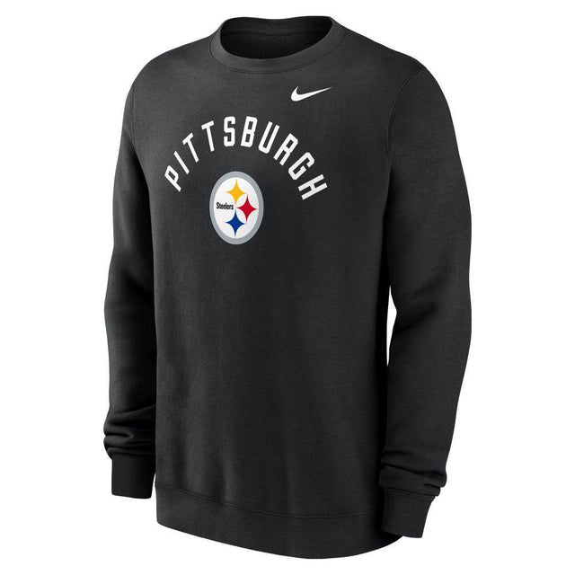 Steelers 2026 Nike Men's Club Fleece Pullover Crewneck Pro Football Hall of Fame