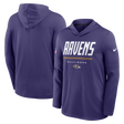 Ravens 2026 Nike Men's Dri-Fit Lightweight Long Sleeve Hoodie Top