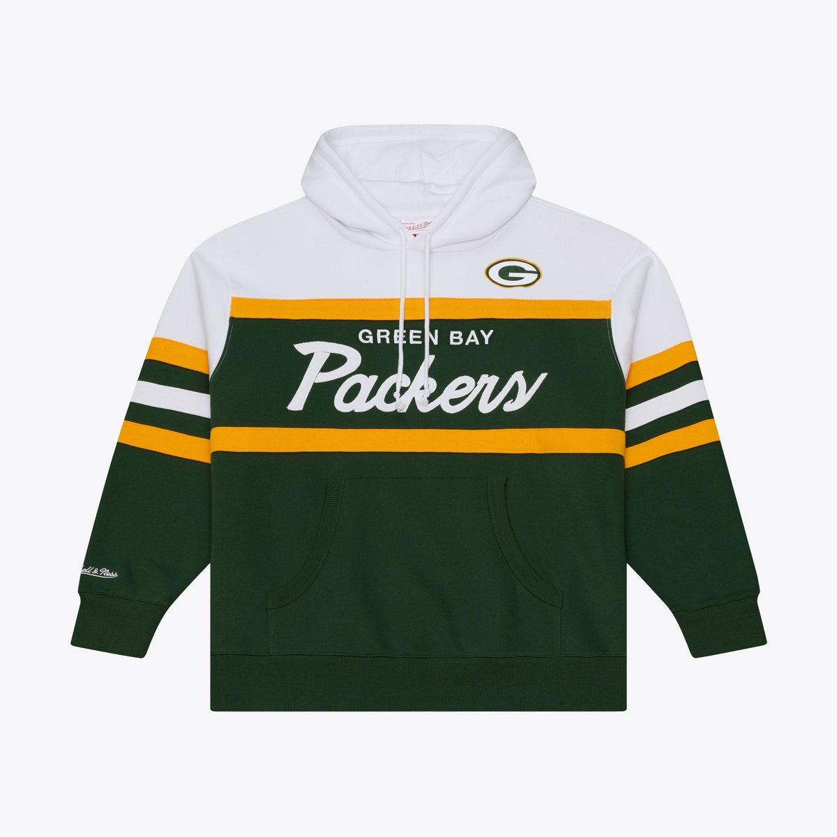 Packers 2026 Mitchell & Ness Men's NFL Head Coach Hoodie Pro Football Hall of Fame