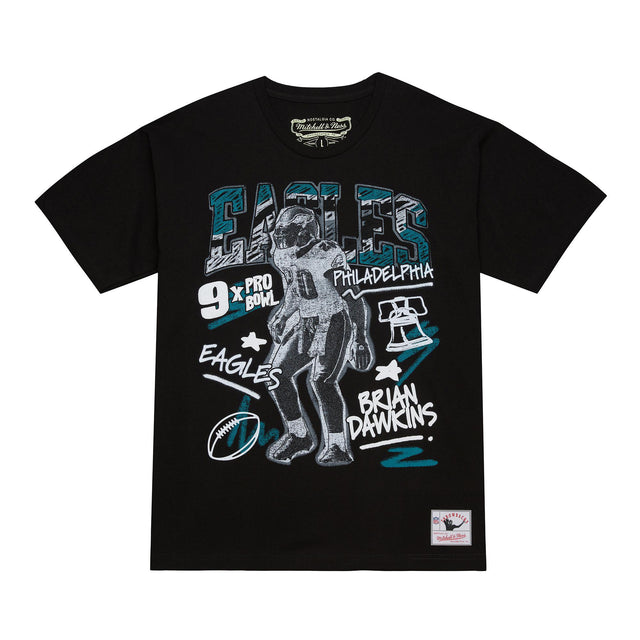 Eagles Brian Dawkins Mitchell & Ness Men's Chalked Up T-Shirt
