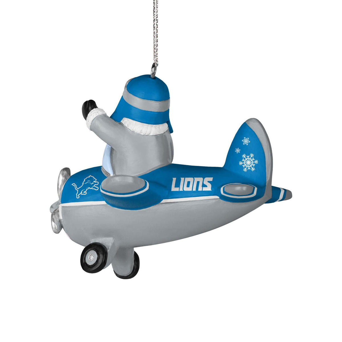 Lions Santa Airplane Ornament Pro Football Hall of Fame