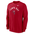 Buccaneers 2026 Nike Men's Club Fleece Pullover Crewneck Pro Football Hall of Fame