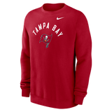 Buccaneers 2026 Nike Men's Club Fleece Pullover Crewneck Pro Football Hall of Fame