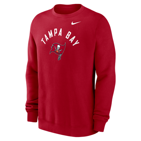 Buccaneers 2026 Nike Men's Club Fleece Pullover Crewneck Pro Football Hall of Fame