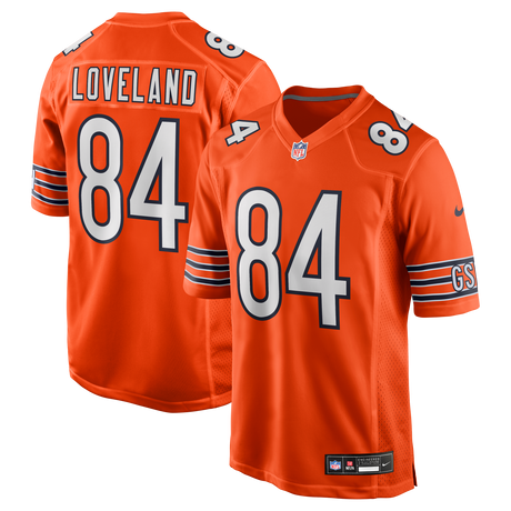Bears Colston Loveland Men's Nike Alternate Game Jersey Pro Football Hall of Fame