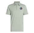 Hall of Fame Men's Silver Green Adidas Ultimate365 Mini Bunker Polo