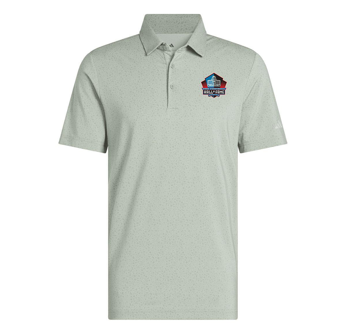 Hall of Fame Men's Silver Green Adidas Ultimate365 Mini Bunker Polo