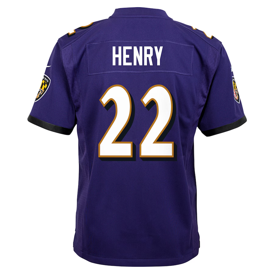 Ravens Derrick Henry Youth Nike Game Jersey