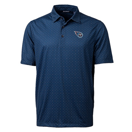 Titans Pike Double Dot Print Stretch Polo