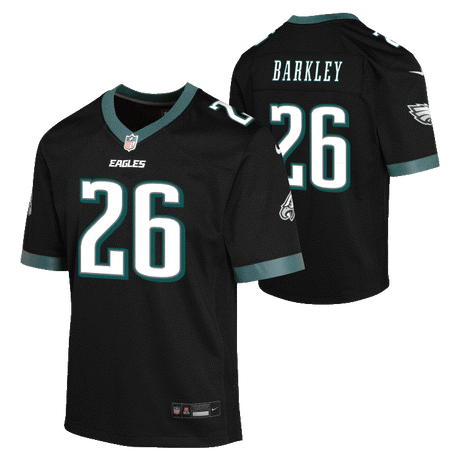 Eagles Saquon Barkley Youth Nike Black Alternate Game Jersey