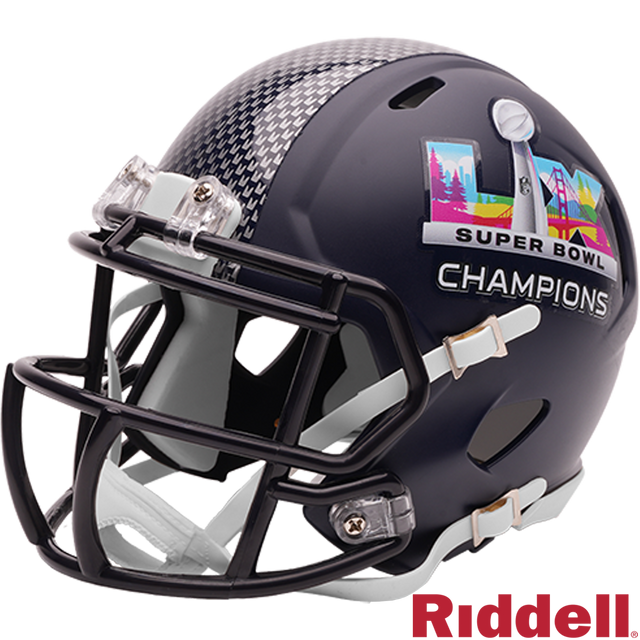 Seahawks Super Bowl LX (60) Champs Mini Helmet Seahawks Super Bowl LX (60) Champs Mini Helmet