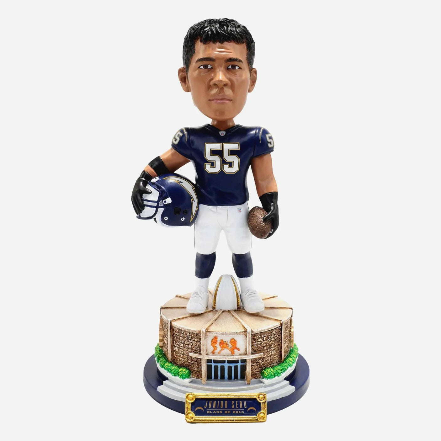 Chargers Junior Seau Pro Football Hall of Fame Rotunda Bobblehead