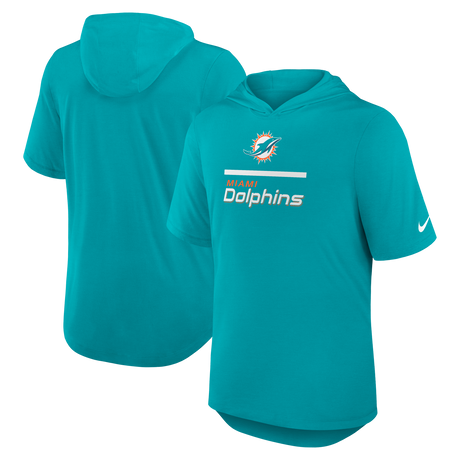 Dolphins 2025 Nike Men's Short Sleeve Hoodie Top
