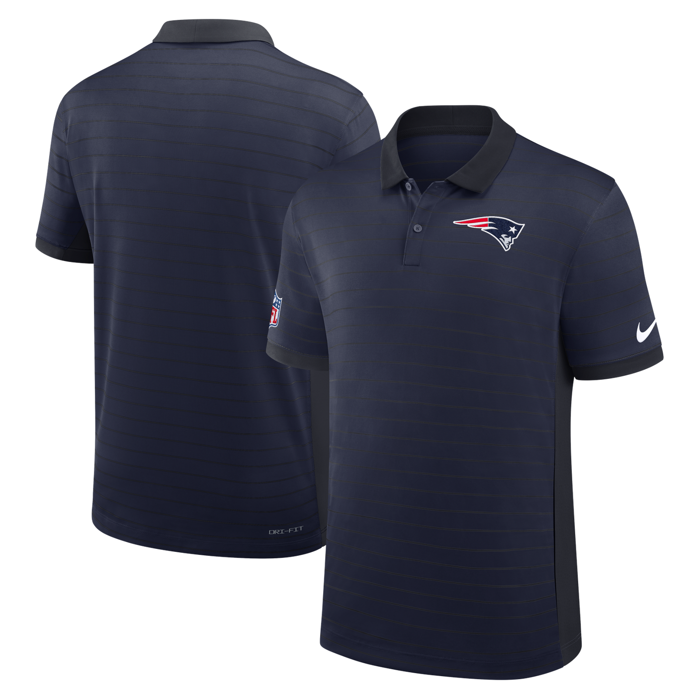 Patriots 2026 Nike Men's Dri-Fit Striped Polo