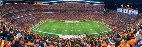 Broncos 1000pc Panoramic Puzzle Pro Football Hall of Fame