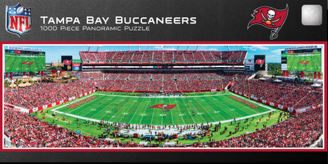Buccaneers 1000pc Panoramic Puzzle Pro Football Hall of Fame