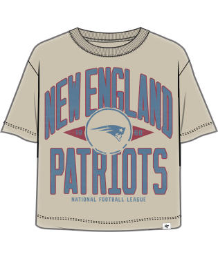 Patriots 2025 '47 Brand Women's Windthrow Ravine Crop T-Shirt