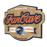 Broncos 3D Fan Cave Wall Sign