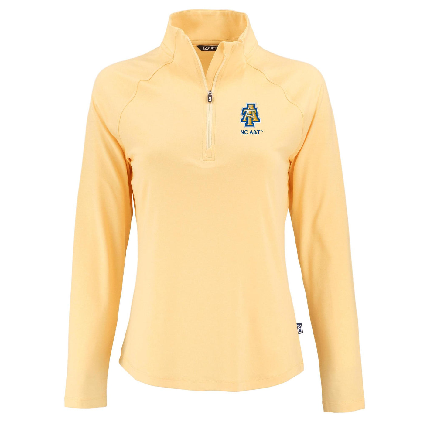 HBCU Team Cutter & Buck Women's Coastline Recycled Double Peached 1/4 Zip Pullover