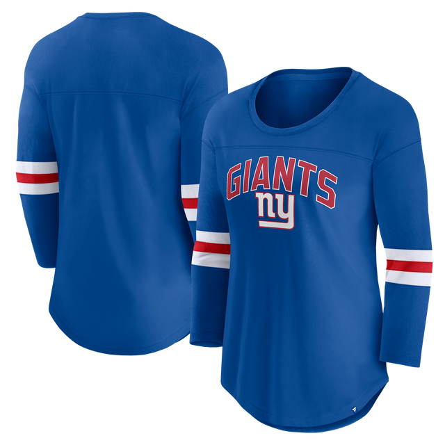 Giants Women's Fanatics First Team Arch 3/4 Sleeve T-Shirt