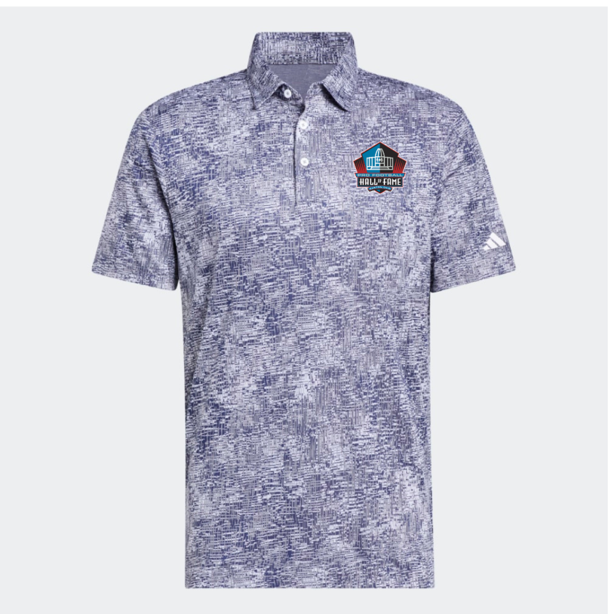 Hall of Fame Adidas Jacquard Polo-Gray