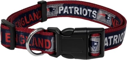 Patriots Pets First Satin Dog Collar Pro Football Hall of Fame