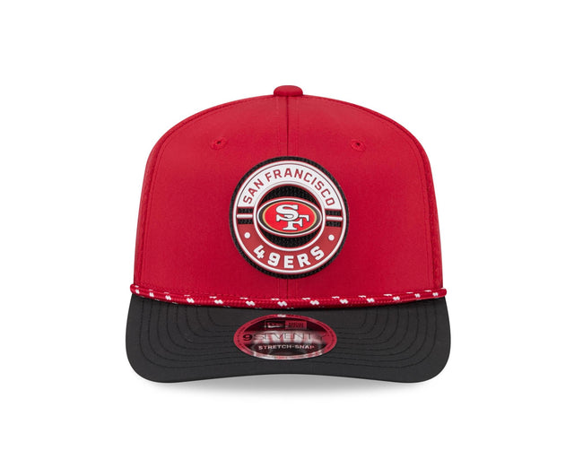 49ers 2026 New Era Men's 9SEVENTY Stretch Snap Two-Tone Hat Pro Football Hall of Fame