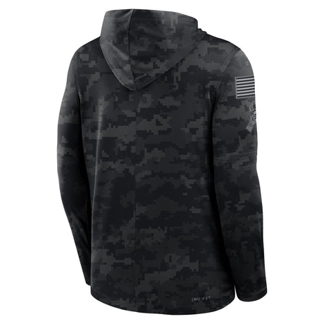 Cowboys 2026 Nike Men's Salute to Service Hooded Long Sleeve Top Pro Football Hall of Fame