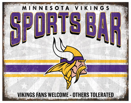 Vikings Team Sports Bar Sign