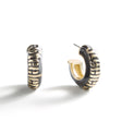 Steelers Puffy Enamel Hoop Earrings