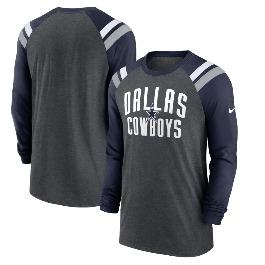 Cowboys Nike Raglan Long Sleeve T-Shirt