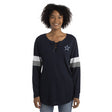 Cowboys Women's Lace Up Long Sleeve T-Shirt