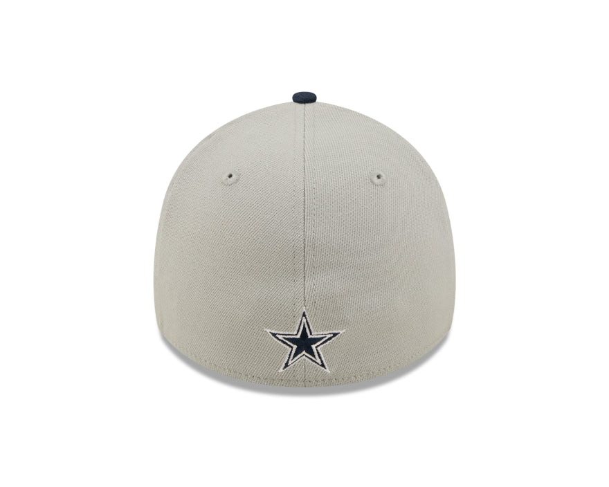 Cowboys 2022 New Era® NFL Sideline Official 39THIRTY Flex Hat - Navy and Gray