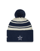 Cowboys 2022 New Era® NFL Sideline Sport Knit Hat - Chrome White