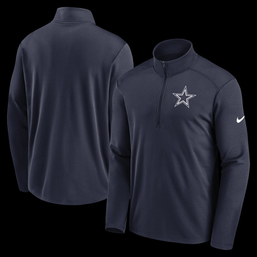 Cowboys Nike Pacer 1/2 Zip - Navy