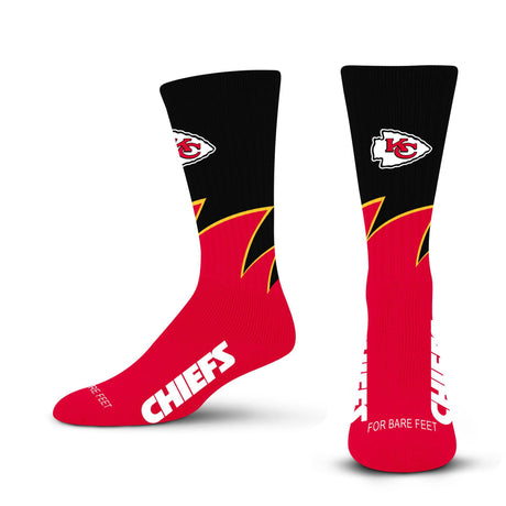 Chiefs 2025 Black Wave Sock