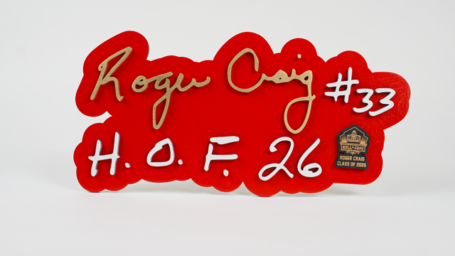 Roger Craig Class of 2026 3D Signature Color Wood Wall Sign - DS