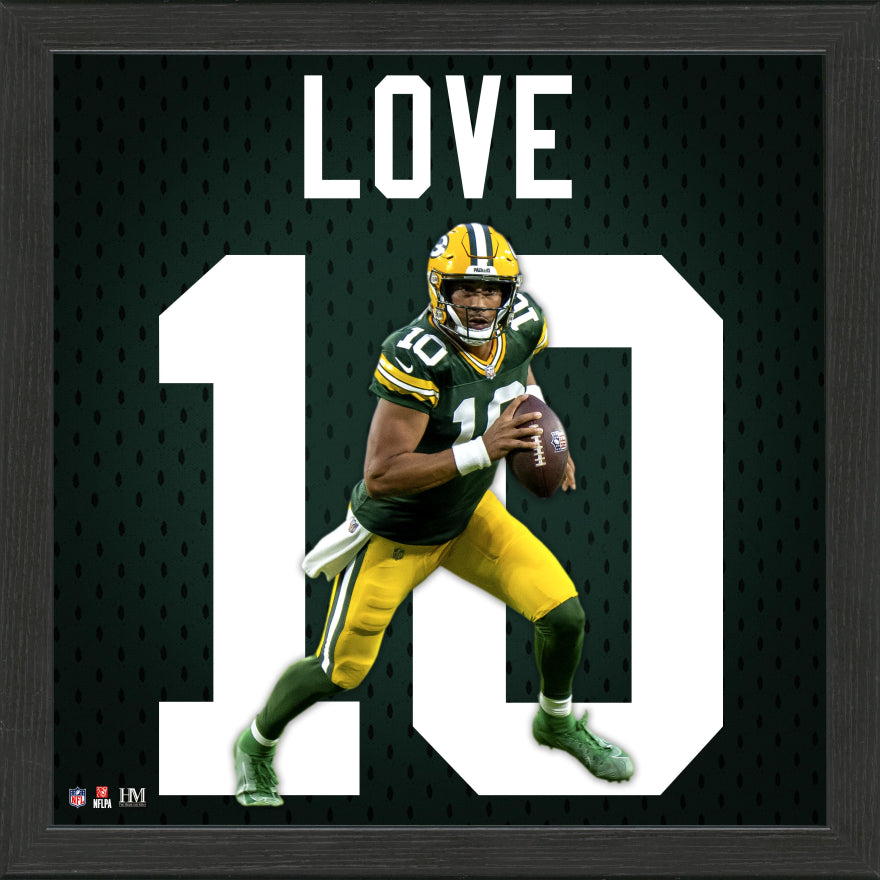 Green Bay Packers Jordan Love NFL Impact Jersey Frame – Pro