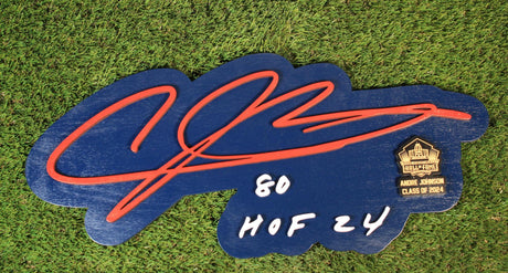 Andre Johnson 3D Signature Color Wall Sign